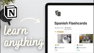 How to create flashcards in Notion  Easy amp Quick Guide 2024 [upl. by Atrebor750]