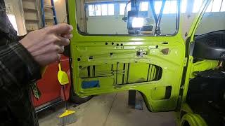 VW Bus  Westfalia  Replacing front door panels  Part 1 of 2 [upl. by Annitsirhc]