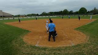 2024 MTSU commit Shortstop Zoe Milonopoulos assisted double play vs Colts Neck HS 5624 [upl. by Ahseena90]