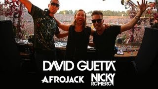 David Guetta vs Afrojack vs Nicky Romero  Tomorrowland 2013 [upl. by Shamma]