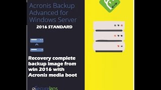 ACRONIS ADVANCED SERVER TO WINDOWS 2016 STANDARD how recovery image with Acronis media boot [upl. by Blatman810]