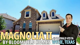 Magnolia II Plan  3430 SF  4 Bed  Emerald Vista  Bloomfield Homes  Home Tour  Moving to Wylie [upl. by Anastatius464]