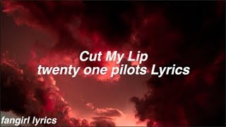 Cut My Lip  twenty one pilots Lyrics [upl. by Haroved]