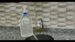 Pet Şişesinden Neler Yapılır 5 Litre Pet Şişeden Musluk Yapımı  Dönüşüm Fikirleri [upl. by Imtiaz217]