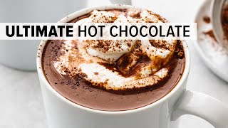 BEST HOT CHOCOLATE  the ONLY recipe you need [upl. by Aniroz]