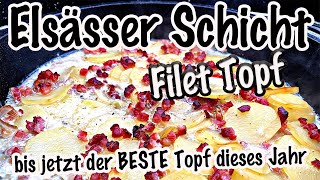 Elsässer Schicht Filet Topf aus dem Dutch Oven  The BBQ BEAR [upl. by Frida471]