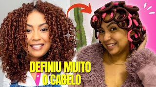 COMO CACHEAR CABELO NA TRANSIÇÃO TEXTURIZAÇÃO COM BIGUDINHO transiçãocapilar texturização cachos [upl. by Laverne]