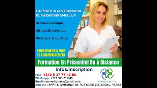 FORMATION Gestionnaire de Parapharmacie [upl. by Adnical156]