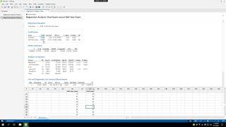 Linear Regression in Minitab [upl. by Kenimod609]