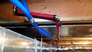 Plumbing in the waterheater [upl. by Dar]