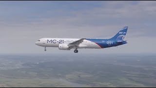 First flight of Irkut MC21300 Yakovlev Yak242 airliner Eng subtitles [upl. by Namara504]