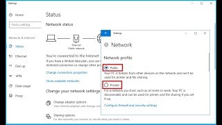 How to Change Network Public to Private to Public in Windows PC [upl. by Penny]