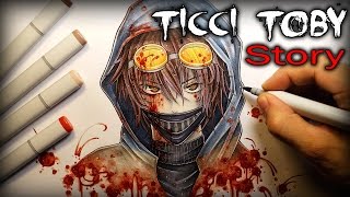 Ticci Toby STORY  Drawing  Creepypasta Kastoway [upl. by Aecila]