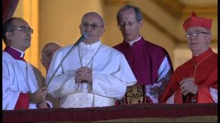 Pope Francis first address [upl. by Ahsilram]