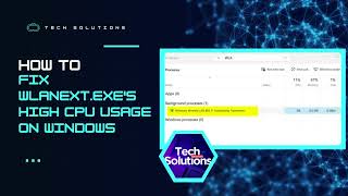 SOLVED Wlanextexe Using High CPU Usage in Windows 1110 [upl. by Anoirtac]