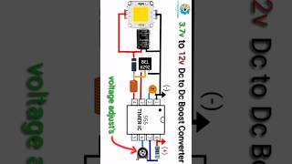 dc to dc boost converter circuit boostconverter 555ic shorts [upl. by Lucey]