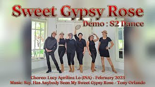 SWEET GYPSY ROSE  line dance Lucy Aprilina Lo INA [upl. by Ikcaj]