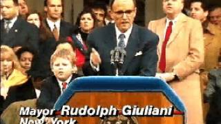 Rudy Giuliani Inauguration Upstaged by Son Andrew’s Antics 1994 [upl. by Aldred797]