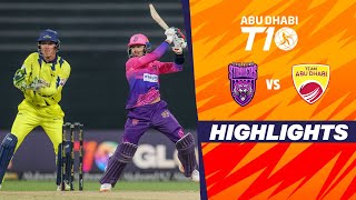 New York Strikers vs Team Abu Dhabi  Abu Dhabi T10  Match 22  Highlights  JioCinema amp Sports18 [upl. by Atrim345]