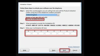 How to Activate Microsoft Office License over Telephone  Installation ID  Confirmation Id [upl. by Zoes374]