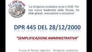 La semplificazione amministrativa [upl. by Jacobsohn]