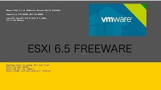 VMWARE  35 Scaricare e installare Vmware ESXI 65 Freeware [upl. by Jared]