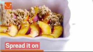 How to create one – this recipe is vegan  glutenfree nectarine crumble [upl. by Nolahp]