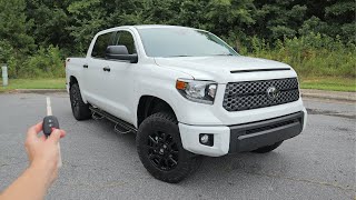 2021 Toyota Tundra Crewmax SR5 SX Start Up Walkaround Test Drive and Review [upl. by Chemar]