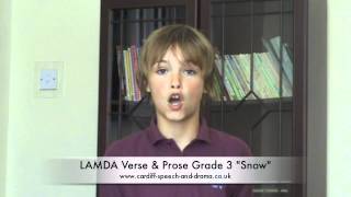 LAMDA Exams quotThe Speaking of Verse and Prosequot Grade 3 [upl. by Haze]