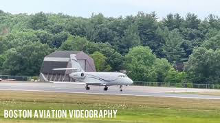 5 minutes of aircraft at Bedford Hanscom Field 4K [upl. by Sass423]