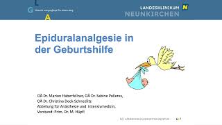 Erklärvideo zum Thema Epidural oder Periduralanästhesie PDA [upl. by Gavan]