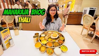 Maharaja Bhog Unlimited Food  Unlimited Thali  Unlimited Aamras Puri  Unlimited Gujarati Thali [upl. by Vassell]