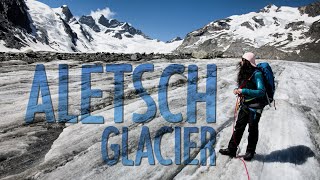 ALETSCH GLACIER TOUR JungfraujochKonkordiahütteFiescheralp [upl. by Idner605]