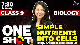 Class 9 Biology  One Shot  Simple Nutrients into Cellsലഘുപോഷകങ്ങൾ കോശങ്ങളിലേക്ക്  Chapter 3 [upl. by Blain]