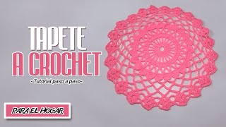 CÓMO TEJER TAPETES A CROCHET PASO A PASO ✅ [upl. by Ericha]