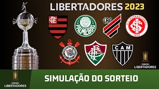 Simulação do sorteio da Libertadores 2023 [upl. by Corella]