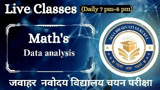 Data analysis using bar diagram graph and line chart JNVST Math Tips Tricks by RoshanSir [upl. by Netsud]