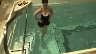 Hip Flexor Rehab in HydroWorx Physical Therapy Pool [upl. by Uht]