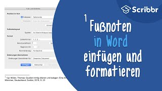 Fußnoten in Word einfügen und formatieren  Scribbr 🎓 [upl. by Dnar977]