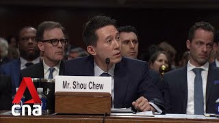 quotNo I’m Singaporeanquot TikTok CEO Chew Shou Zi responds to US Senator’s questions about China ties [upl. by Brandenburg]