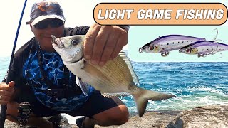 Light Tackle Fishing Adventures 20 EPIC FIRST TIME quotrockquot testing the NEW 💥Gravity Pencil Slim💥 [upl. by Lorien]