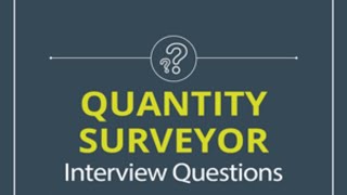 Quantity surveyor interview question Dubai quantity surveying tutorial [upl. by Eatnahc136]