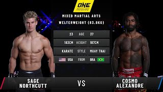 Sage Northcutt vs Cosmo Alexandre  Full Fight Replay [upl. by Riki910]