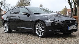 Jaguar XF Sportbrake 22d Test  Fahrbericht  Video  2014 [upl. by Wesla]