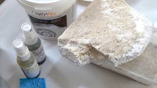 Create a faux stone effect with Powertex and Stone Art [upl. by Schofield]