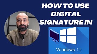 How to use a digital signature in Windows 10  Digital signature in Adobe Acrobat [upl. by Denver]