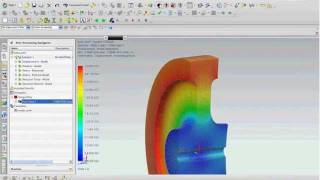 3D View of 2D Axisymmetric Results Whats New in NX8 CAE [upl. by Lenehc11]