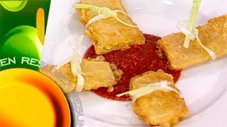 ¿Qué comemos hoy  Receta Pencas rellenas de jamón y queso [upl. by Suirada319]