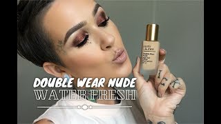 Estee Lauder Double Wear Nude Water Fresh Foundation Review [upl. by Niwred]