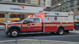 FDNY EMS Responding On 6th Ave In Midtown Manhattan New York City [upl. by Neraj]